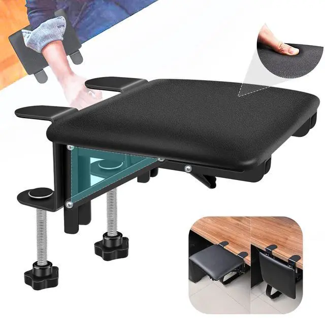 Main image of arm Rest for Desk Adjustable Arm Rest Support for arm Support for Computer Desk Ergonomic Desk Extender Rotating Mouse Pad Holder for Table Office Chair Desk