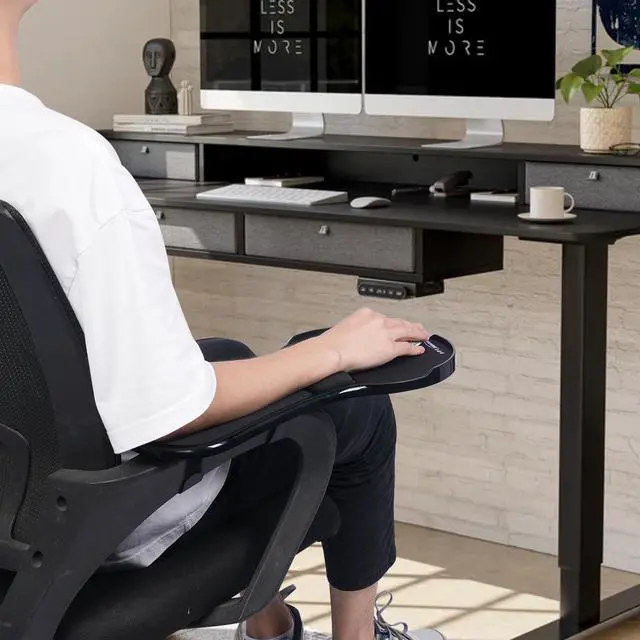 Alt view image 7 of 7 - Ergonomic Arm Rest Mouse Pads for Chairs,Mouse pad Chair Attachment