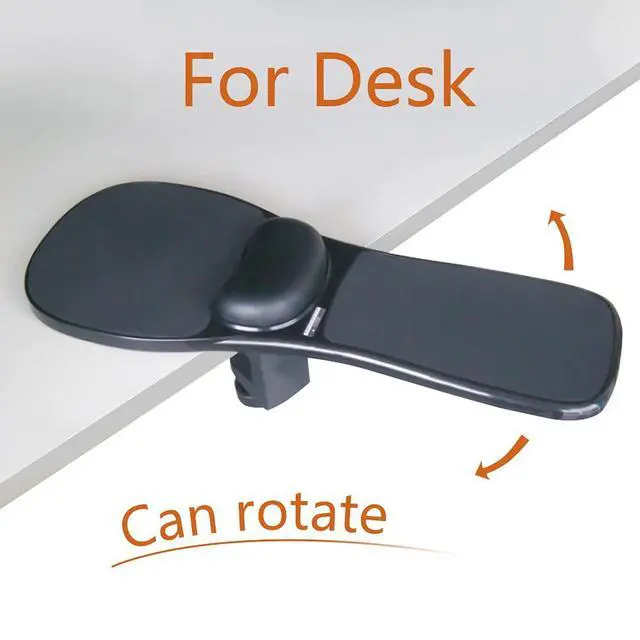 Alt view image 4 of 6 - Upgrade Ergonomic Arm Rest Mouse Pads Dual Purpose for Desk and Chairs, Adjustable Armrest Wrist Support Attachment, Gaming Covers for Elbows and Forearms Pressure Relief Office Computer Desk Extender