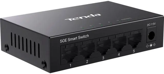 Main image of TEG205E, 5 Port Managed Gigabit Switch, Easy Smart Managed, Base-T Ports, Desktop/Wall-Mount, VLAN/IGMP/LAG/QoS, 10Gbps Switching Capacity, Fanless Metal Design