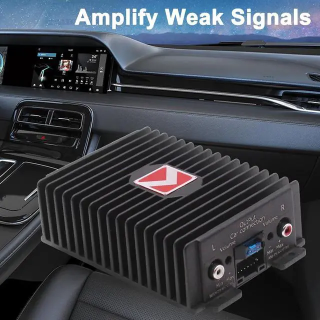 Alt view image 5 of 7 - 4-Channel Full-Range Amplifier, 80Wx4 Audio Modification Power Amplifier Digital Sound Processor Class A/B for Android Car Player