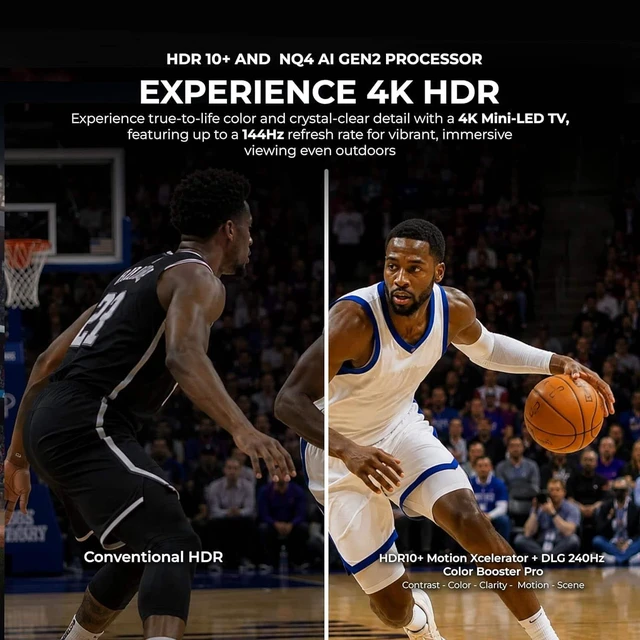 Alt view image 4 of 7 - Titan S200 Mini-LED 85-Inch 4K Smart Outdoor TV, Partial Sun, IP65, 1000 Nits, HDR10+, 144Hz Refresh Rate, Tizen AI, Wi-Fi 5, OTS Lite, Outdoor TV Cover Included, Slim Bezel, 2-Year Warranty