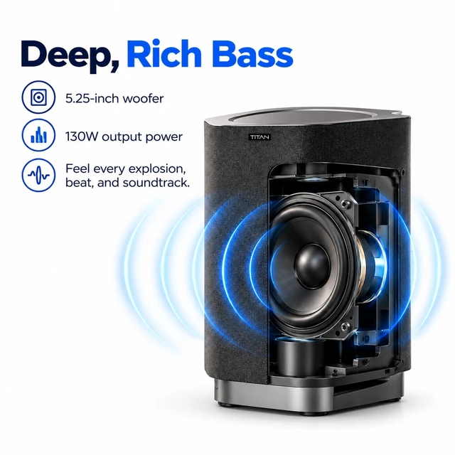 Alt view image 4 of 7 - Titan Weatherproof Z100 Wireless Subwoofer
