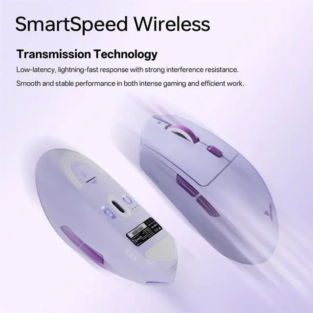 ATK VXE V3 Pro Lightweight Wireless Mouse, Bluetooth, PAW3395 SE Sensor ...