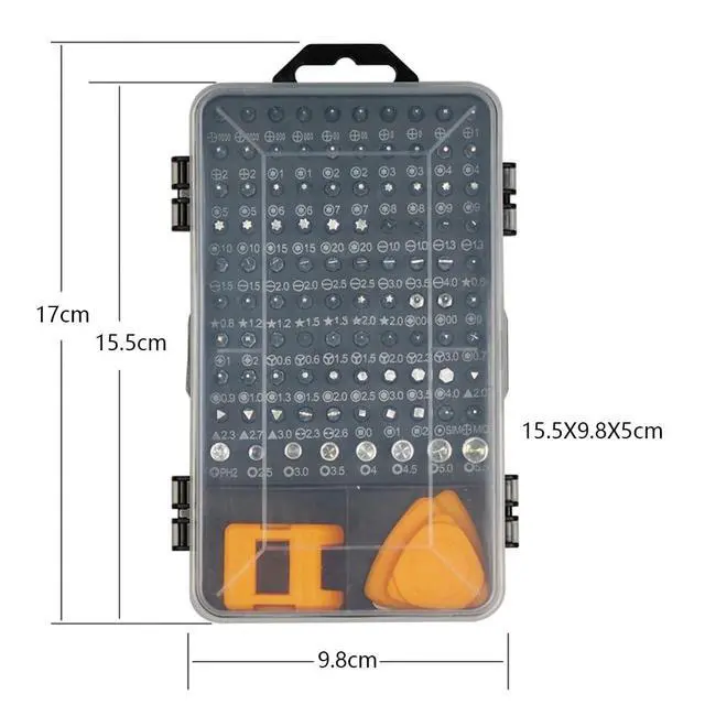 Alt view image 5 of 7 - 115 in 1 Precision Screwdriver Set, Tool Gifts for Men, Mini Repair Tool Kit with Torx Triwing Bits, Repair for PS5Computer, Macbook, Laptop, PC, RC