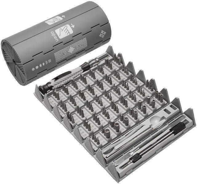 Main image of Precision Screwdriver Set, 126-in-1 Electronics Repair Tool Kit with CR-V Steel Bits, Magnetic Case, Flexible Shaft & Ergonomic Handle for Laptop, Phone, Watch, Game Console, Student & DIY Projects