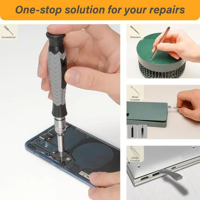 Alt view image 7 of 7 - Precision Screwdriver Set, 126-in-1 Electronics Repair Tool Kit with CR-V Steel Bits, Magnetic Case, Flexible Shaft & Ergonomic Handle for Laptop, Phone, Watch, Game Console, Student & DIY Projects