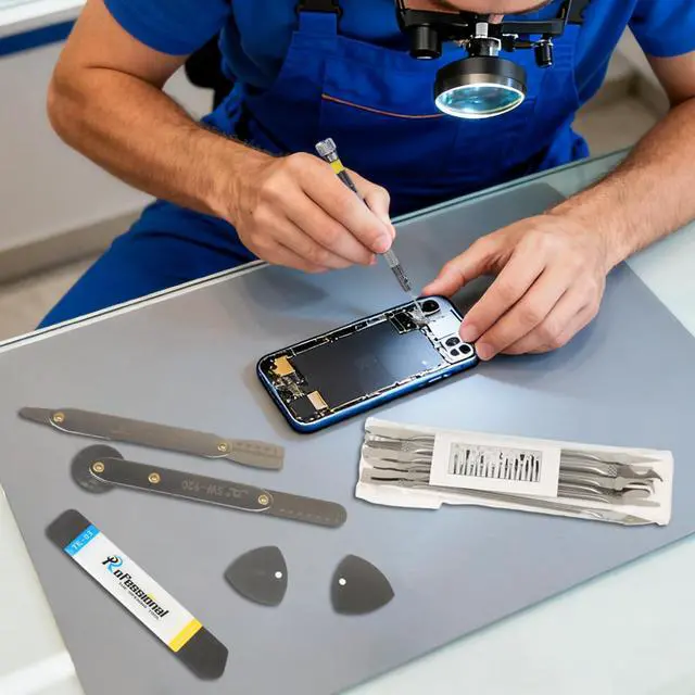 Alt view image 4 of 7 - 14PCS Stainless Electronics Repair Tool Kit,Prying Opening Repair Tool Kit,Small Precision Screwdriver Set,Applicable for Electronics Repairment,Ideal for Techs,Laptop Repair Enthusiasts