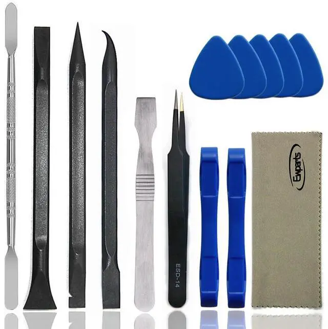 Main image of Ewparts Spudger Tool Kit Plastic Pry Tool for Electronics Repair with Metal Spudger Plastic Spudger Tweezers Opening Tool iPhone Repair Tool Kit for Phone,iPad,Computer,MacBook,Laptop Repair Kit