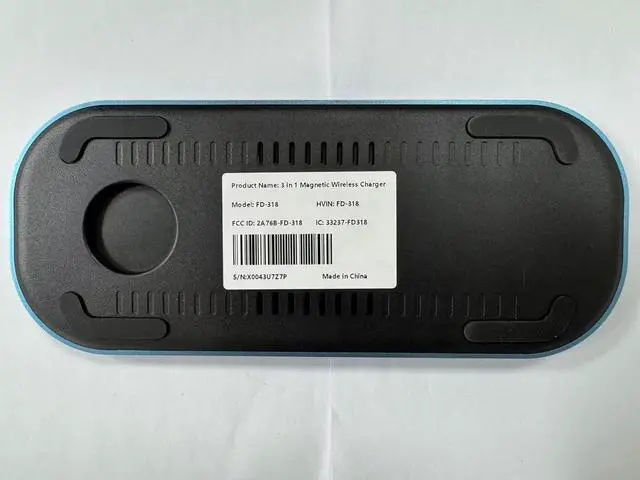 Alt view image 7 of 7 - 3 in 1 Fast Wireless Charger Stand for iPhone, Foldable Travel Charging Station for Magsafe for iPhone 17/Air/16/15/14/13/12 Series, Apple Watch Series, AirPods pro/2/3/4, 2025 Christ mas Gifts (Blue)