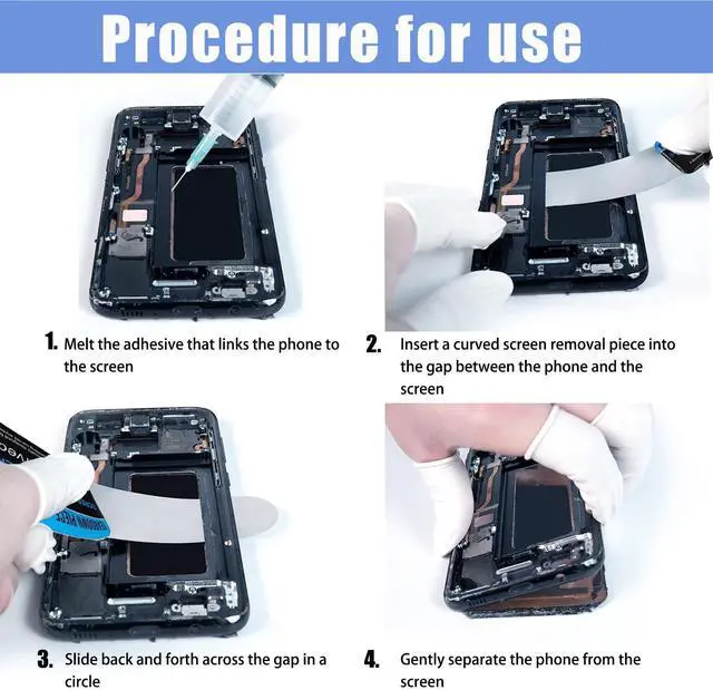 Alt view image 6 of 7 - Generic Brand 11-Piece Electronics Repair Tool Kit Ultra-Thin Pry Tools with Rovan Steel Blades, Non-Slip Handles, Suction Cup, and Tweezers for Smartphone, Laptop, and Tablet Maintenance