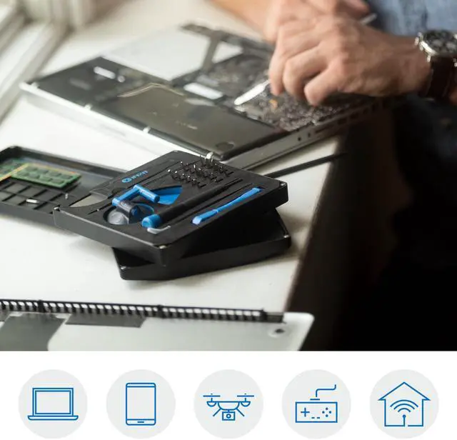 Alt view image 3 of 6 - Essential Electronics Toolkit - PC, Laptop, Phone Repair Kit