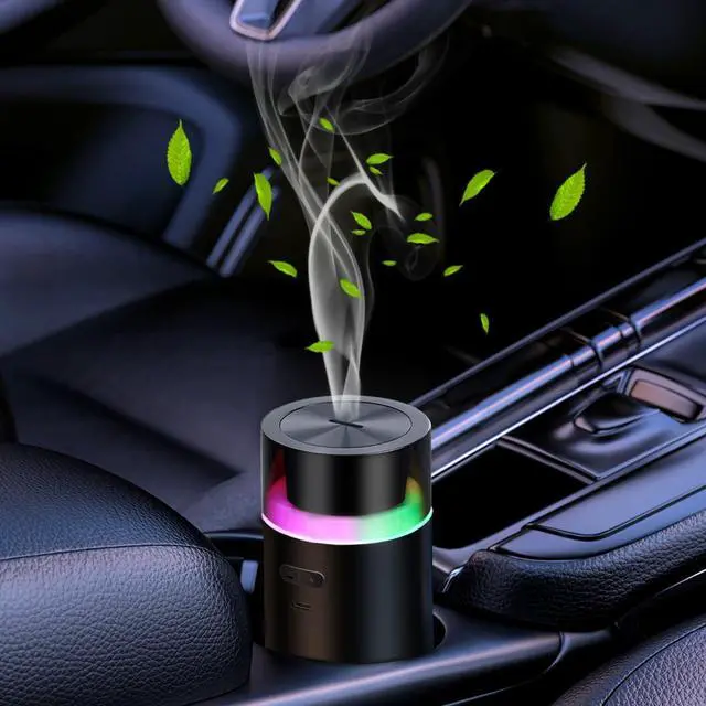 Main image of YIXIUTEN Car Diffusers for Essential Oils,Built-in 3000mAH Rechargeable Battery, Cordless Portable Cool Mist Aromatherapy Diffuser,Auto On/Off with Car,4/8 Timer Modes,for Home,Office,Travel (Black)