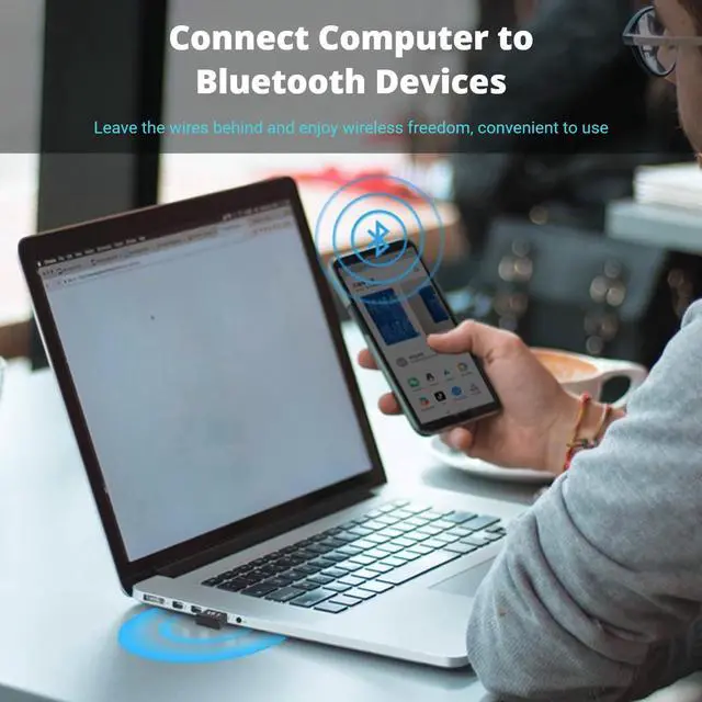 Alt view image 3 of 7 - USB Bluetooth Adapter, Driver Long Range Bluetooth 5.1 Dongle Receiver for PC, Backward Compatible with Bluetooth 2.1/3.x/4.x?Plug and Play for 7, 8.1, 10, 11