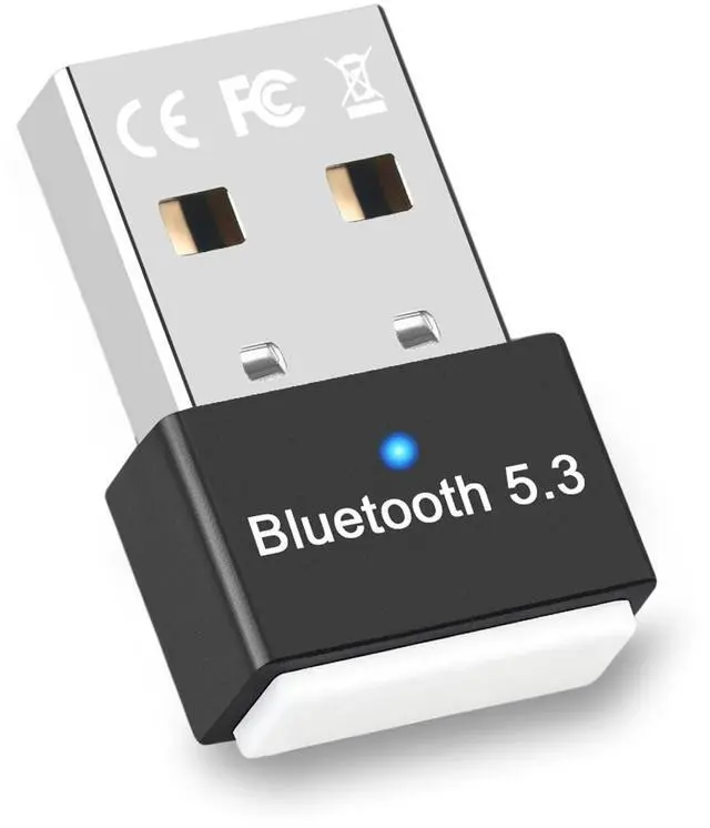 Main image of GAROGYI USB Bluetooth 5.3 Adapter for PC Supports Windows 11/10/8.1/7,Plug &Play For Win11/10, Mini 5.3+EDR Bluetooth Dongle Receiver&Transmitter for PC,Laptop,Keyboard,Mouse,Headsets,Speakers (Black)
