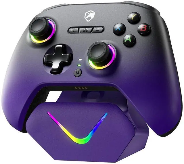 Main image of Upgrated PC Gaming Controller TMR Hall Effect Joysticks Anti-Drift & Dual Triggers, 1000Hz Polling Rate, Turbo & Vibration, Programmable Buttons for PC/Switch/Switch 2/iOS/Android with Charging Dock