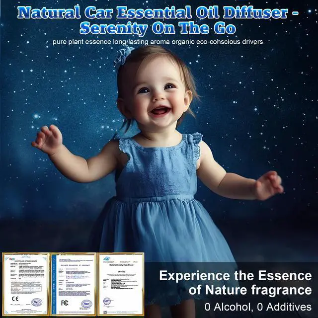 Alt view image 4 of 7 - Smart Car Air Freshener Diffuser - 270-Day Long-Lasting Essential Oil (6.09oz/180ml), Auto On/Off Sensor, Ultrasonic Dual Modes, Multi-Mode Adjustable, Natural French Fragrance Oils, Jasmine Scent