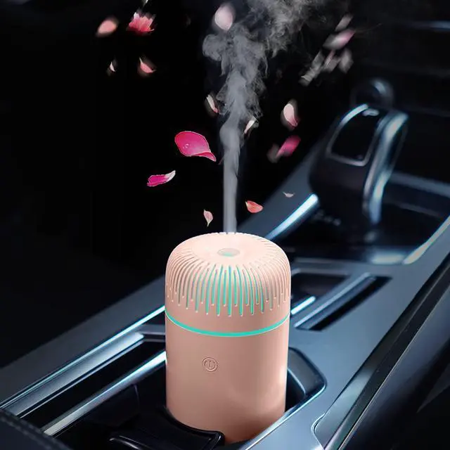 Main image of Car Diffuser Humidifier USB Aromatherapy Essential Oil Air Freshener USB Cool Mist Mini Portable Diffuser for Car Home Office Bedroom (Pink)