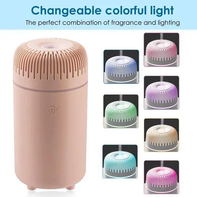Alt view image 2 of 7 - Car Diffuser Humidifier USB Aromatherapy Essential Oil Air Freshener USB Cool Mist Mini Portable Diffuser for Car Home Office Bedroom (Pink)