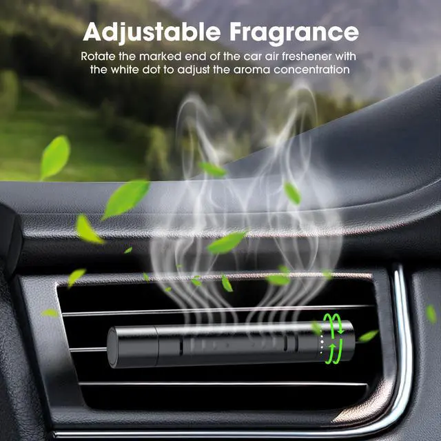 Alt view image 4 of 7 - EORRZZY 2 Packs Custom Car Air Freshener Diffuser Vent Clips with 12 Refill Sticks for Cars, Office, Kitchen, Bathroom, Pet Basic Refillable Kit Essential Oil Diffusers Car Accessories for Women Men