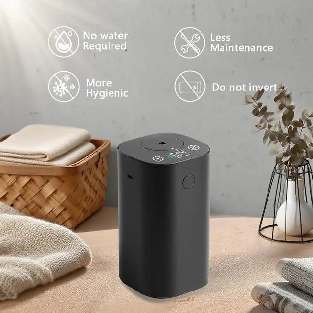 Alt view image 6 of 7 - Waterless Diffuser for Essential Oil Rechargeable Scent Diffuser Machine, 0.7 Fl.Oz. 20mL Capacity, 4 Countdown Timers & 4 Mist Levels for Home, Room, Car, Office, Christmas Decorations Indoor, Black