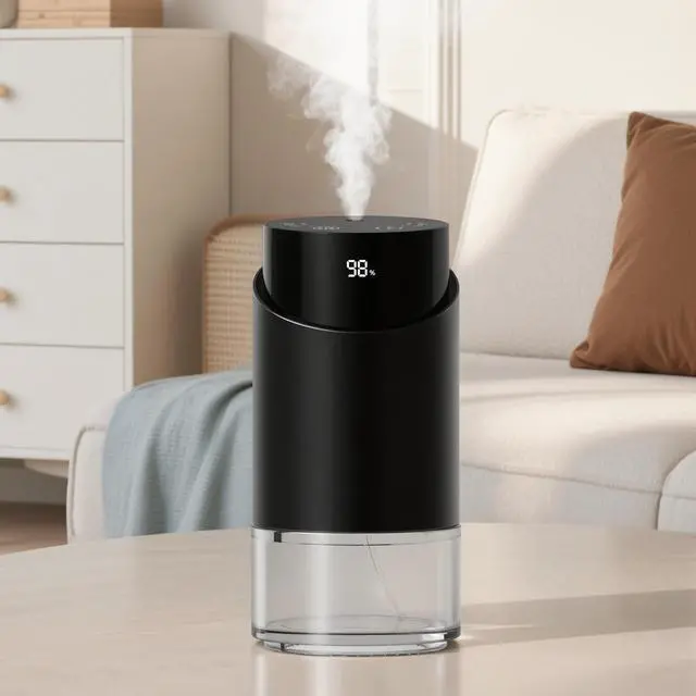 Main image of Waterless Essential Oil Diffuser Aromatherapy Scent Diffusers for Home Large Room, Bedroom, Car, Office, Battery Operated Mini Portable Air Freshener, 3 Countdown Timers & 3 Mist Levels