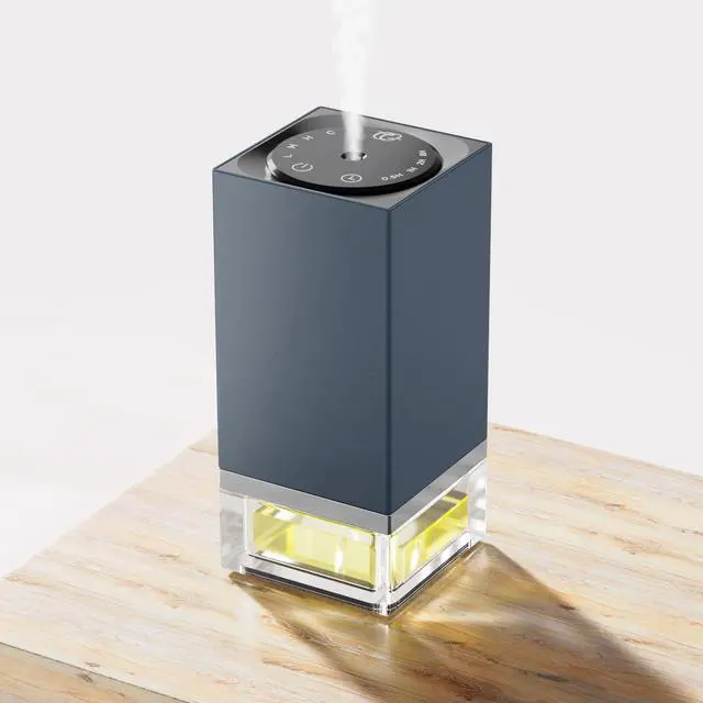 Main image of Waterless Diffuser for Essential Oils 50ml Capacity Nebulizer Aromatherapy Diffuser, Battery Operated Mini Scent Air Machine with 4 Mist Settings Timers for Home,Cars,Office(C01 Blue)