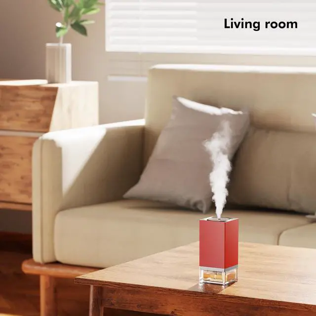 Alt view image 4 of 7 - Waterless Diffuser for Essential Oils 50ml Capacity Nebulizer Aromatherapy Diffuser, Battery Operated Mini Scent Air Machine with 4 Mist Settings Timers for Home,Cars,Office(C01 Blue)