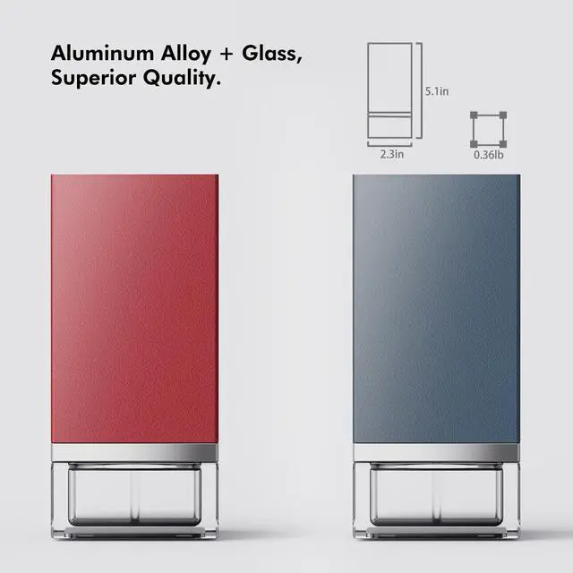 Alt view image 3 of 7 - Waterless Diffuser for Essential Oils 50ml Capacity Nebulizer Aromatherapy Diffuser, Battery Operated Mini Scent Air Machine with 4 Mist Settings Timers for Home,Cars,Office(C01 Blue)