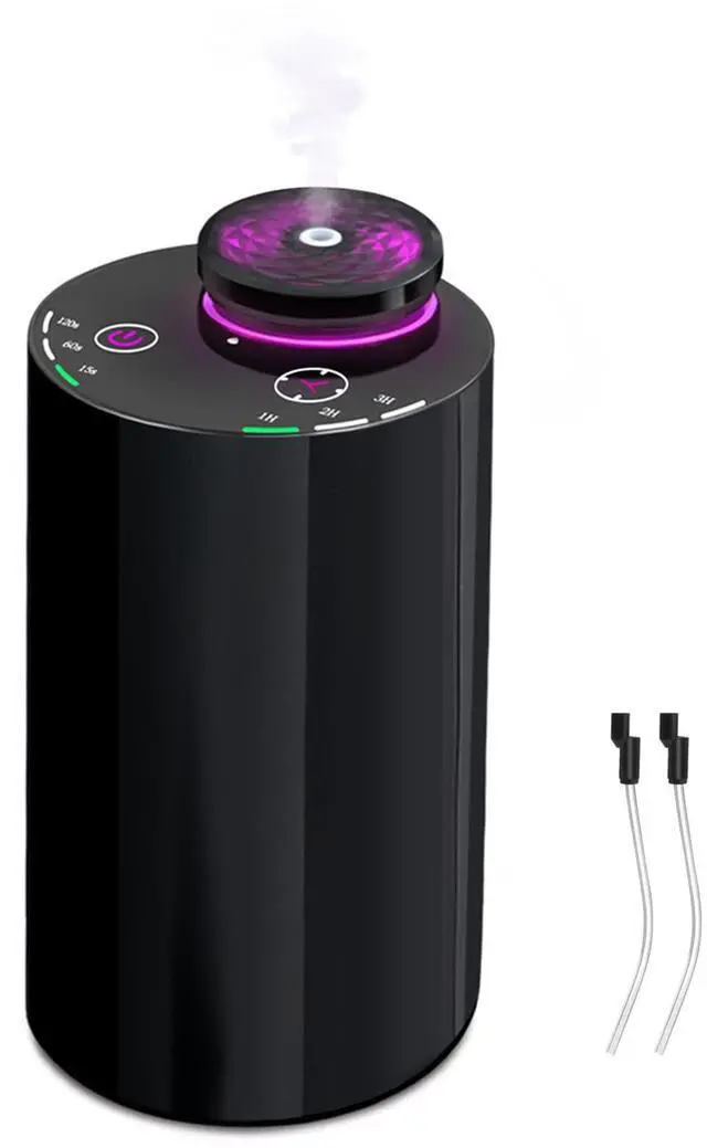 Main image of Waterless Essential Oil Diffuser - Cordless Portable Aromatherapy Scent Diffuser for Home, Car & Travel, USB Rechargeable with Timer & Mood Light, Perfect Bedroom, Office, Gift Idea