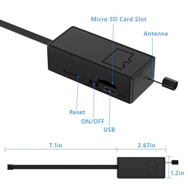 Alt view image 2 of 6 - DuboCam Mini Camera DIY Module - Full HD 1080P Tiny Video Cameras - Small Security Cam for Home & Nanny Use - No WiFi Needed