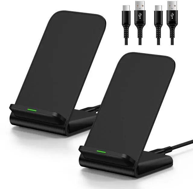 Main image of Samsung Galaxy S25 Ultra Wireless Charger Stand for Galaxy S26 S25 Edge S24 S23 S22 S21 S20 S10,15W 2Pack Phone Charger Wireless Android Charging Station for Google Pixel 10 9 8 7 Pro,iPhone 17 16 15