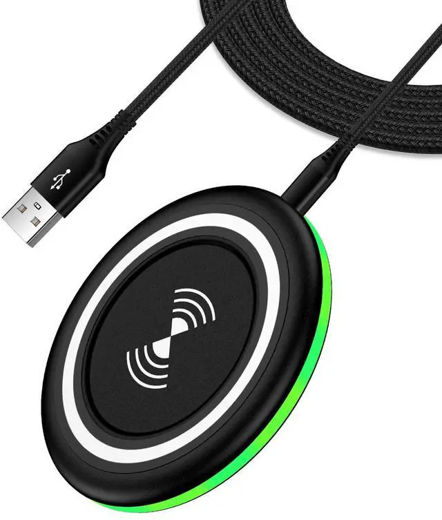 Main image of 15W Samsung Wireless Charger Fast Charging Pad for Samsung Galaxy S26 S25 Edge S24 Ultra S23 S22 S21 S20 Z Flip 7 FE 6 5 4 3 Z Fold 7 6 5,Wireless Charging Station Charger Mat for iPhone 17e 17 16 15