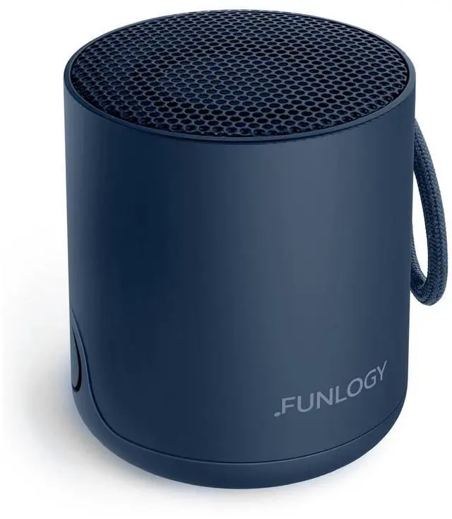 Main image of FUNLOGY Portable Mini2 Bluetooth Speaker, Wireless Portable Speaker with Deep Bass, IPX7 Waterproof, TWS Stereo Pairing, Built-in Mic, Small Speaker for Shower, Outdoor, Travel, Blue