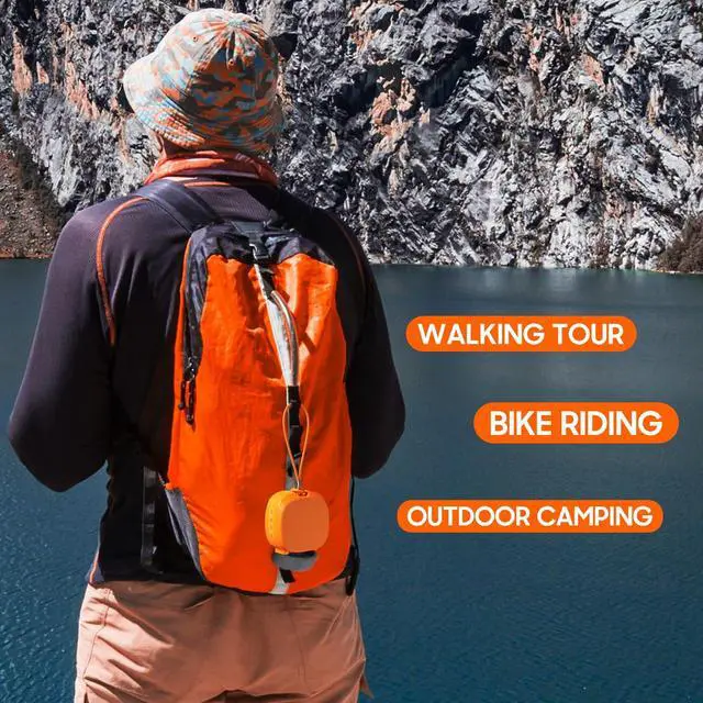 Alt view image 5 of 7 - PEICHENG Speaker, Small Portable Bluetooth Wireless IPX5 Waterproof Shower Speaker,Loud Stereo Sound Deep Bass,TWS Paire, RGB Lights,Long Playtime for Outdoor Party, Great Gift, 1PCS(Orange)