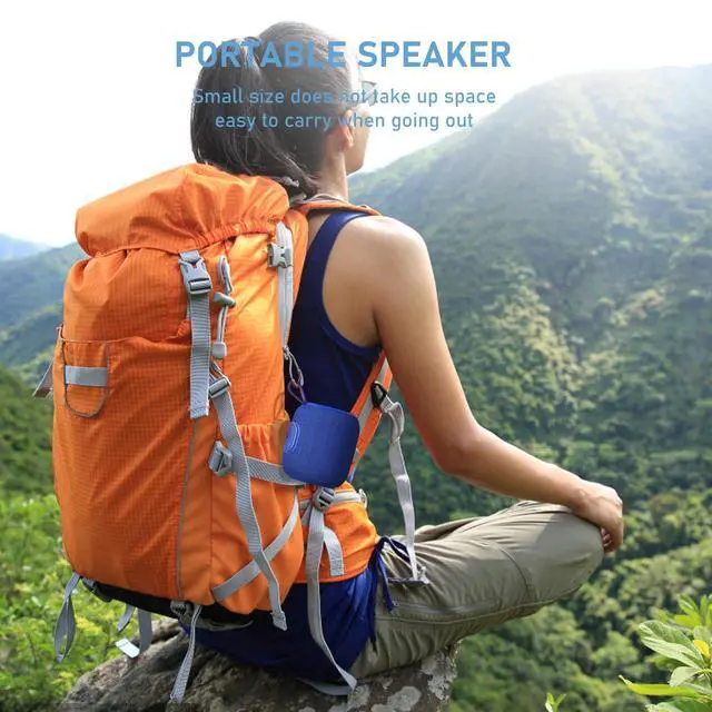 Alt view image 3 of 7 - FIGMASU Portable Bluetooeh Speaker Wireless Mini IPX7 Waterproof Speaker 24H Playtime 360° Stereo Surround Sound Bass Small Speakers for Outdoor Travel(Blue)