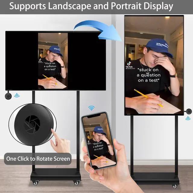 Alt view image 2 of 7 - HD Wireless Display Dongle Adapter, 4K 1080P Screen Mirroring Receiver WiFi Display Adapter for iOS Android Mac to TV Projector Monitor Presentation Support Miracast AirPlay DLNA Streaming