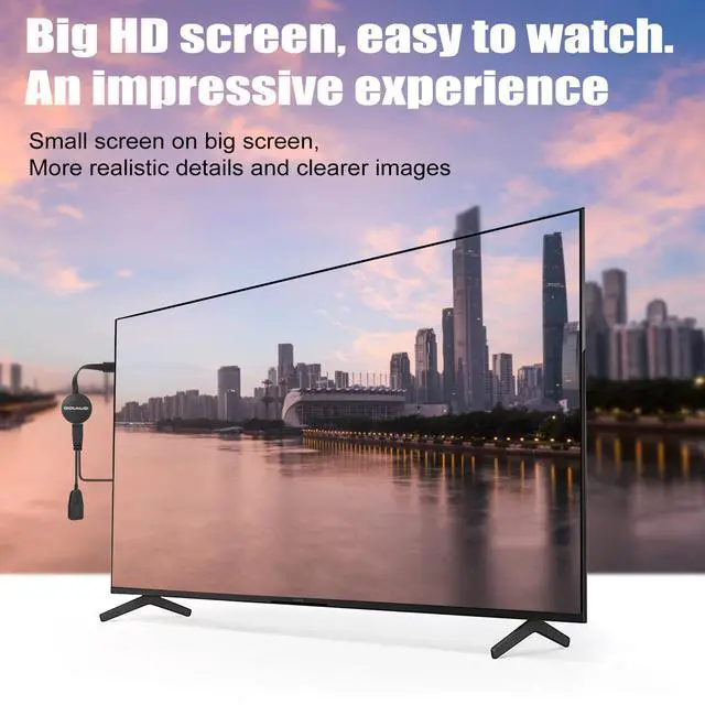 Alt view image 4 of 7 - Wireless HDMI Display Dongle Adapter, Screen mirroring Adapter for tv for i-OS/Android/Windows/i-Phone/Tablet L-aptop to H-DTV Monitor Projector, Support Air-Play DLNA Miracast (Ink Black)