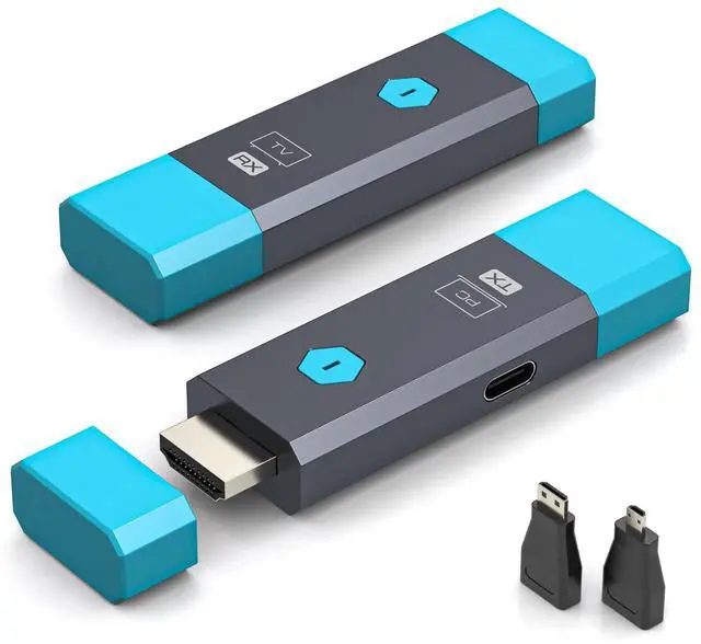 Main image of 328FT/100M Wireless HDMI Transmitter and Receiver Portable 2.4G+5.8G Plug & Play Support 4K Decode 1080P Output Wireless HDMI Extender Kit for Audio to Monitor from Laptop/TV Box/Projector