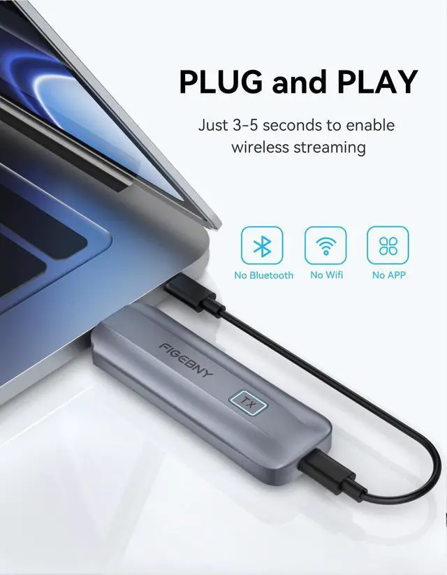 Alt view image 5 of 7 - Wireless HDMI Transmitter and Receiver 4K, Wireless HDMI Extender Sender Kit 2.4G/5G for Streaming Video Audio to Monitor for TV Box/PC/Laptop/HDTV/Projector Camera Portable Gray