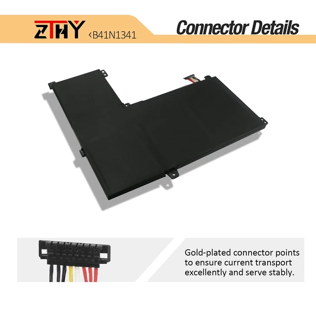 Alt view image 4 of 7 - 64Wh B41N1341 Laptop Battery Replacement for ASUS Q502 Q502L Q502LA Series Q502LA-BBI5T12 Q502LA-BBI5T14 Q502LA-BBI5T15 Q502LA-BSI5T14 Series Notebook 0B200-00960000 15.2V