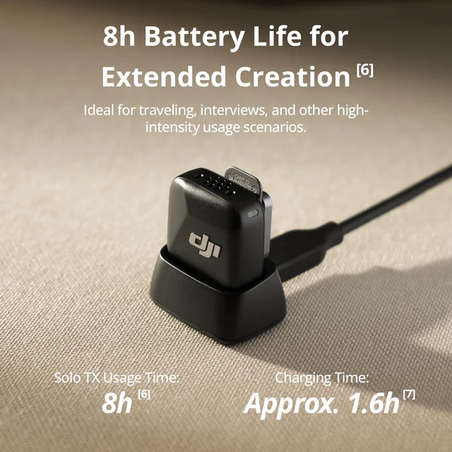 Alt view image 4 of 7 - Mic Mini Transmitter (Infinity Black), Ultralight, Detail-Rich Audio | DJI OsmoAudio, Noise Cancelling, Wireless Microphone for Camera/iPhone/Android, Vlog, Streaming