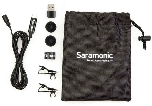 Main image of LavMicro-U USB C Lavalier Microphone for iPhone 15, iPad, Android, Omnidirectional Condenser Lapel Mic for Vlogging, Interviews, YouTube, TikTok