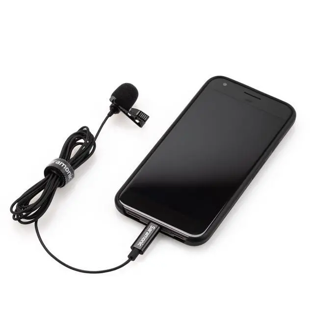Alt view image 3 of 7 - LavMicro-U USB C Lavalier Microphone for iPhone 15, iPad, Android, Omnidirectional Condenser Lapel Mic for Vlogging, Interviews, YouTube, TikTok