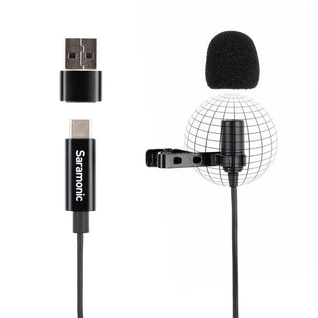 Alt view image 6 of 7 - LavMicro-U USB C Lavalier Microphone for iPhone 15, iPad, Android, Omnidirectional Condenser Lapel Mic for Vlogging, Interviews, YouTube, TikTok