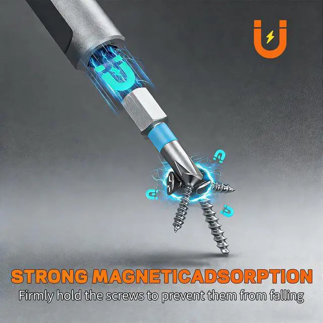 Alt view image 6 of 7 - 24 in 1 Magnetic Screwdriver Set, DIY Ratchet Screwdriver Set with Detachable Handle, Portable Compact Repair Tool Kit for Furniture Laptop Electronicsv Bicycle