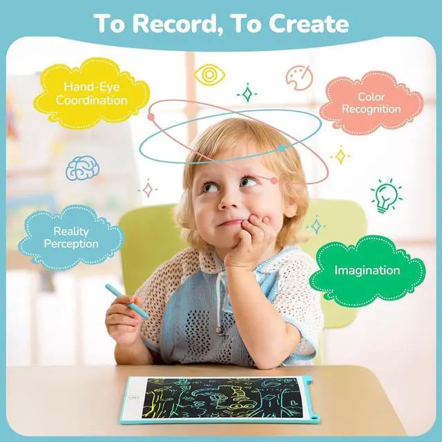 Alt view image 6 of 7 - 4 Pack LCD Writing Tablet, 8.5 Inch Colorful Drawing Board, Kids Travel Games Activity Learning Toys, Birthday Gifts for 3-8 Year Old Boys Girls Toddlers Preschooler