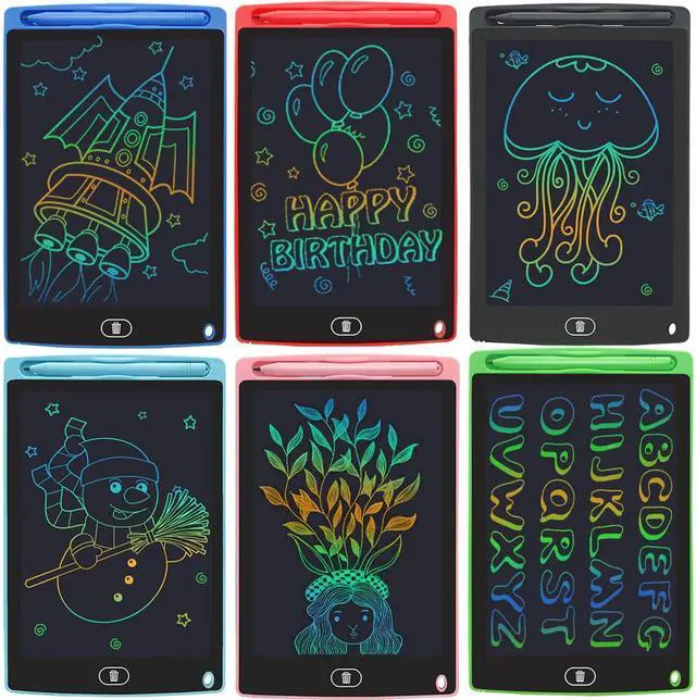 Main image of 6 Pack LCD Writing Tablet for Kids Bulk, 8.5 Inch Colorful Drawing Tablet, Toddler Drawing Pads, Doodle Board for Age 3 4 5 6 7 8 Years Old, Best Christmas Birthday Gifts for Boys Girls