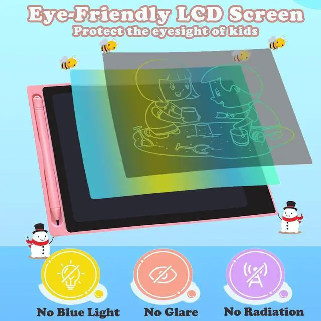 Alt view image 4 of 7 - 6 Pack LCD Writing Tablet for Kids Bulk, 8.5 Inch Colorful Drawing Tablet, Toddler Drawing Pads, Doodle Board for Age 3 4 5 6 7 8 Years Old, Best Christmas Birthday Gifts for Boys Girls