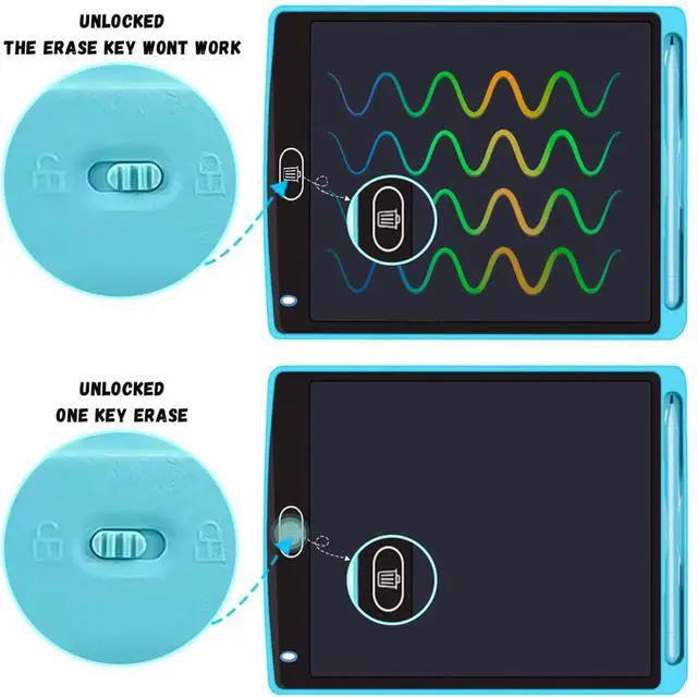 Alt view image 7 of 7 - 6 Pack LCD Writing Tablet for Kids Bulk, 8.5 Inch Colorful Drawing Tablet, Toddler Drawing Pads, Doodle Board for Age 3 4 5 6 7 8 Years Old, Best Christmas Birthday Gifts for Boys Girls